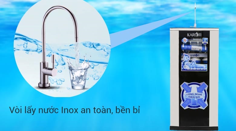 Máy lọc nước RO Karofi KSI90 9 lõi có đèn UV diệt khuẩn