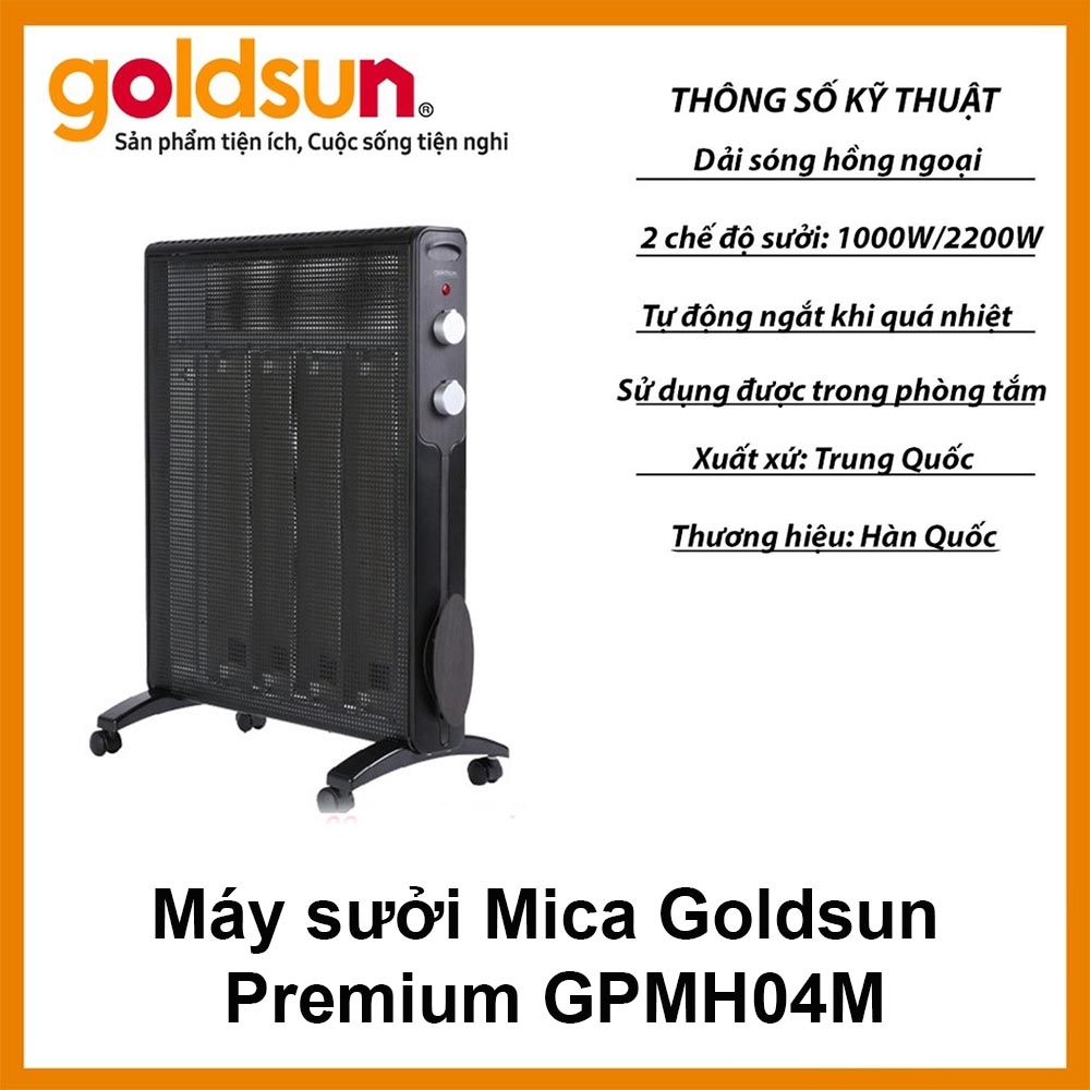 Máy sưởi Mica Goldsun Premium GPMH04M 2200W