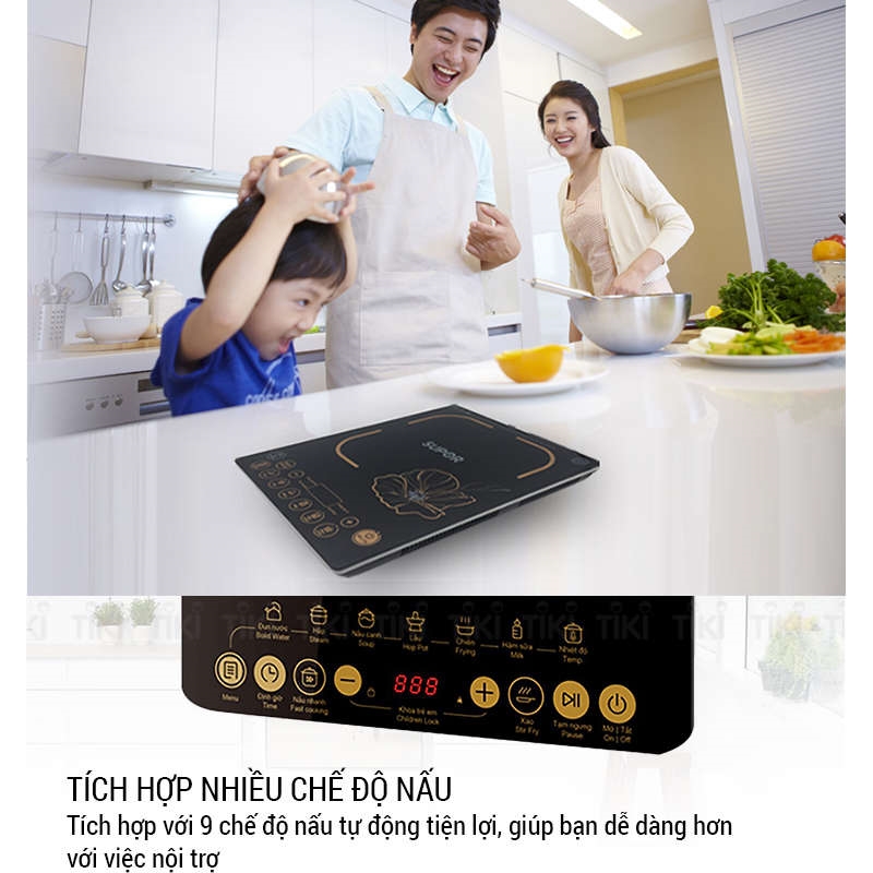 Bếp điện từ cảm ứng Easy Cooking Supor SDHCB11TVN-GR-210