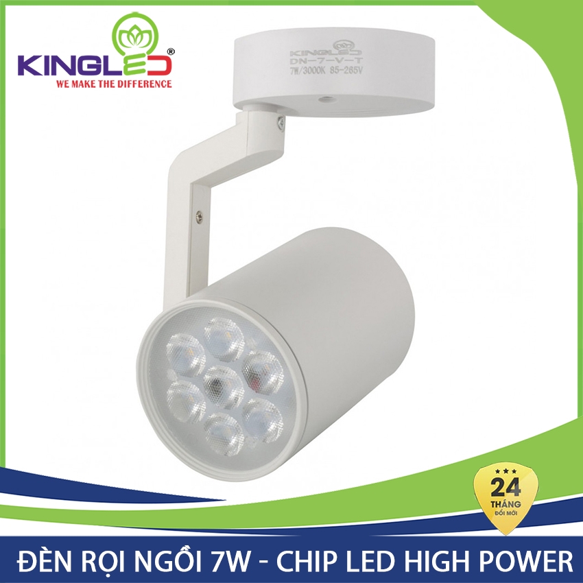 Đèn LED Kingled Rọi ngồi DN-7-T tiết kiệm điện 7w màu trắng