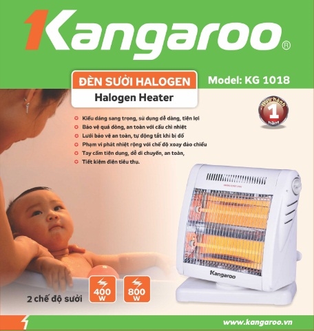 Đèn sưởi Halogen Kangaroo KG1018