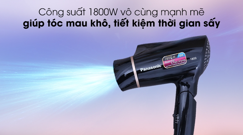 Máy sấy tóc gấp gọn Ionity Panasonic EH-NE20-K645 1800W sản xuất Thái Lan - Hàng bảo hành 12 tháng chính hãng