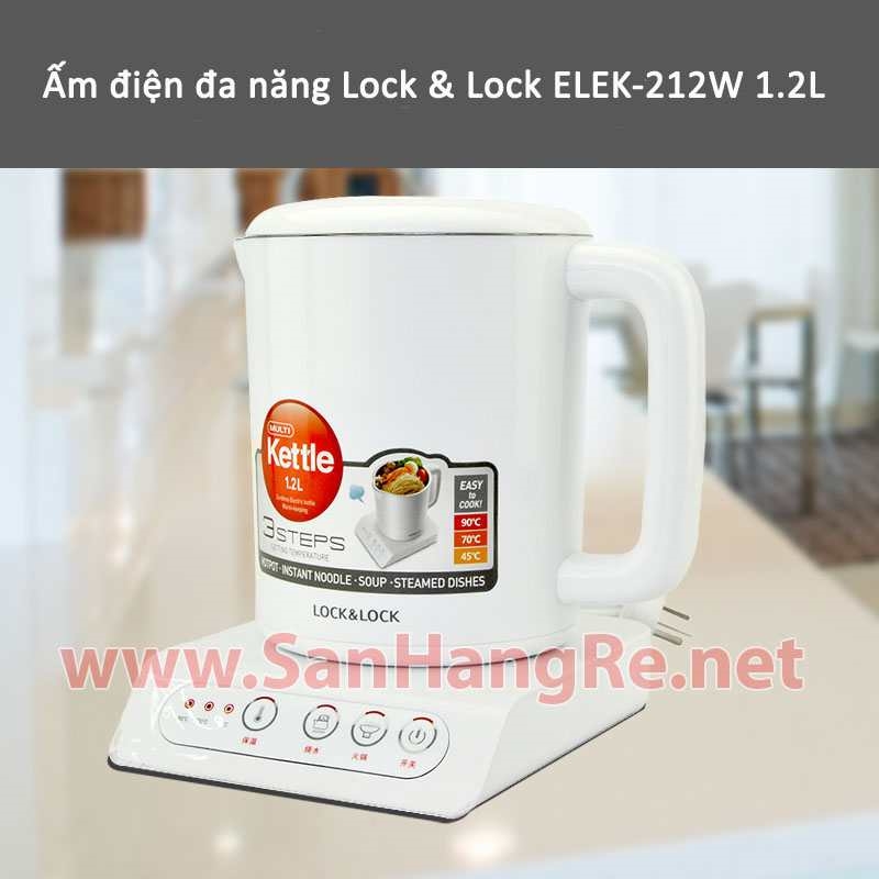 Ấm điện đa năng Lock&Lock ELEK-212W 1.2L